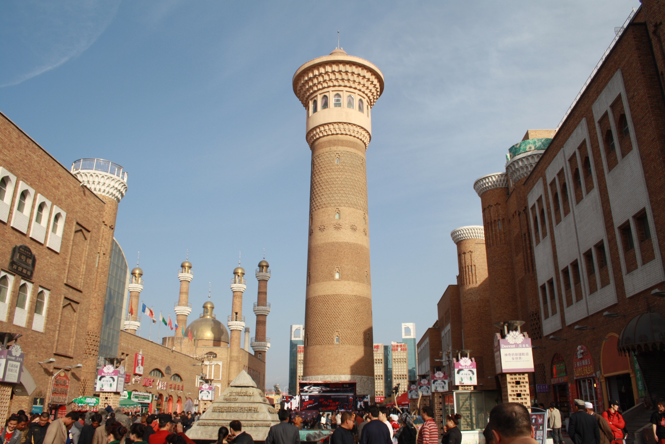 Mosque in the center of Urumchi in Xinjiang, China by Akbar Amat