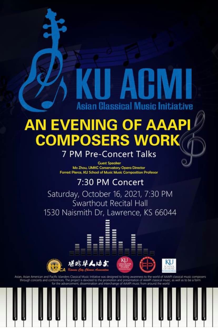 An Evening of AAAPI Composers Work graphic - event details below