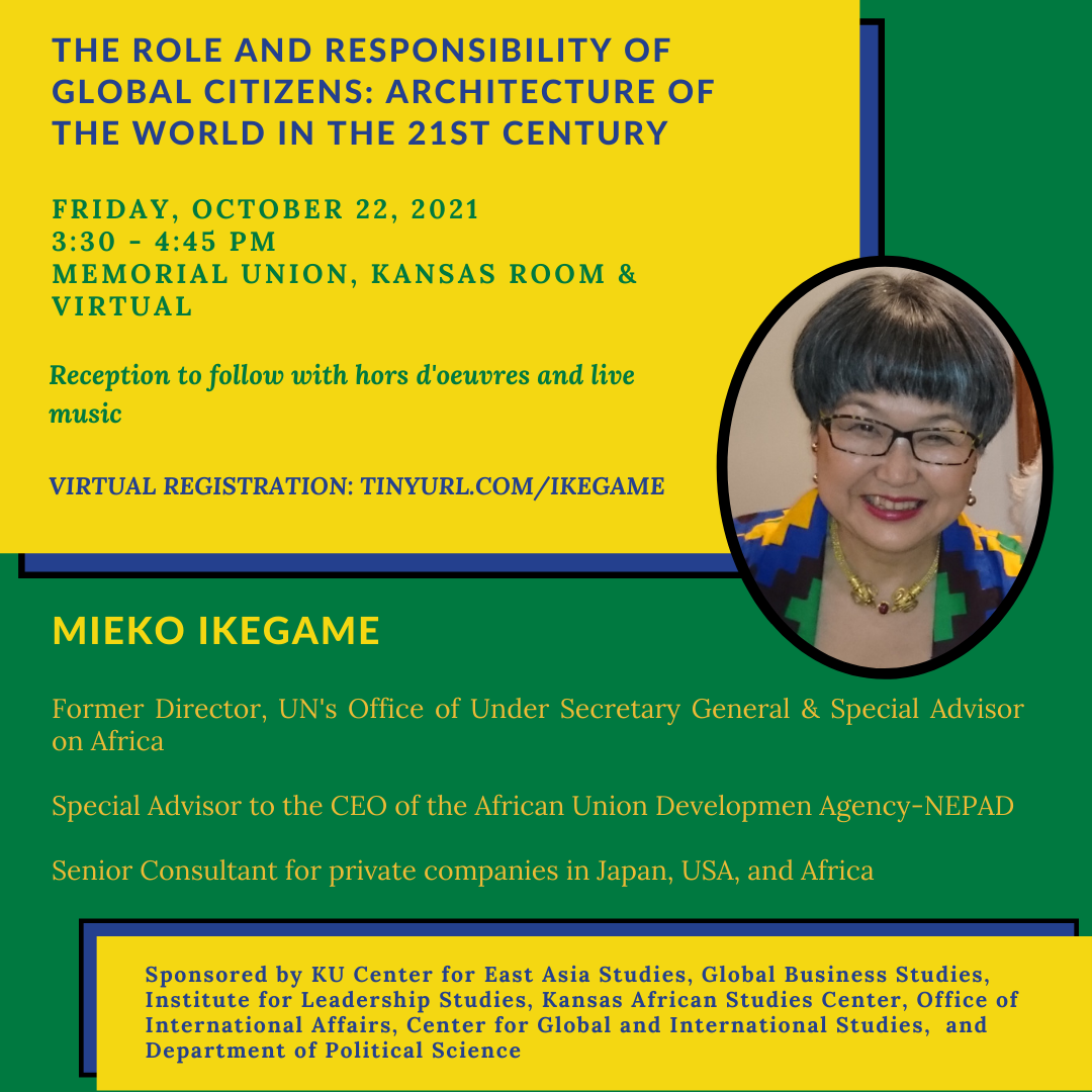 The Role and Responsibility of Global Citizens graphic - event details below